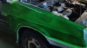 ПОКРАСКА ВАЗ 2109 В ЗЕЛЕНЫЙ ЦВЕТ. ПРОЕКТ ГЭНГ БЭНГ.