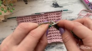 Рельефный узор спицами для шапок, кардиганов, свитеров поворотными рядами и по кругу!