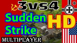 Sudden Strike Gold HD mod  Multiplayer 3 vs 4