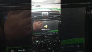 Выдвижная магнитола.