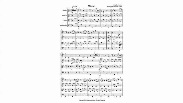 Minuet by Luigi Boccherini (String Quartet) смотреть онлайн