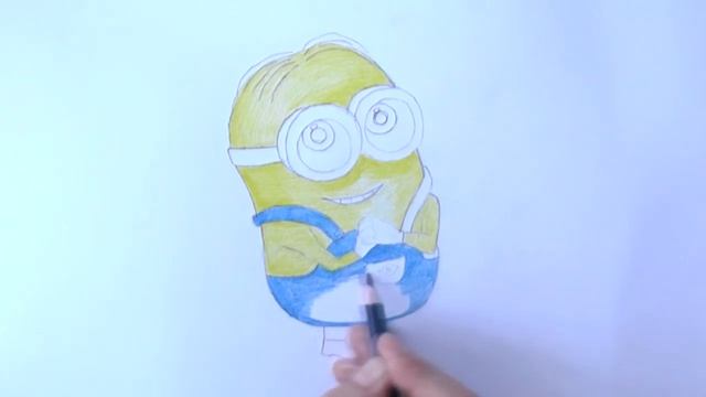 Уроки рисования  Как нарисовать Миньона из Гадкий Я How to Draw a Minion/