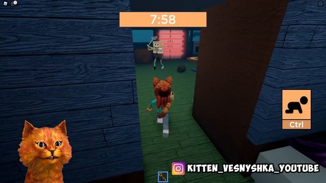 ? СЕКРЕТ СПАНЧ ПИГГИ хочет ПОЙМАТЬ меня в РОБЛОКС SPONGE Piggy Roblox КОТЁНОК ВЕСНУШКА и ЛАЙК смотреть онлайн