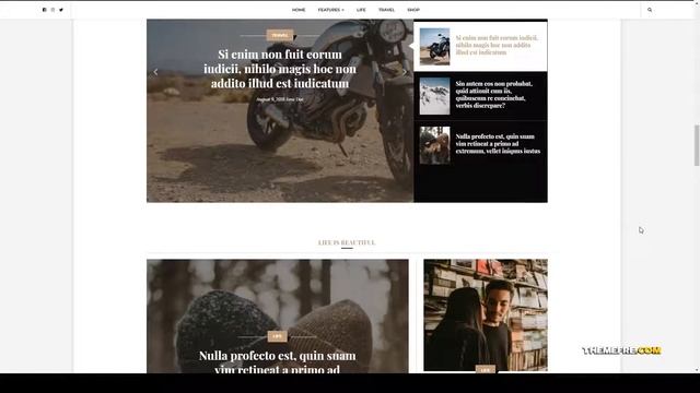 Balaton - Newspaper style Magazine WordPress Theme blog food Tsubasa смотреть онлайн