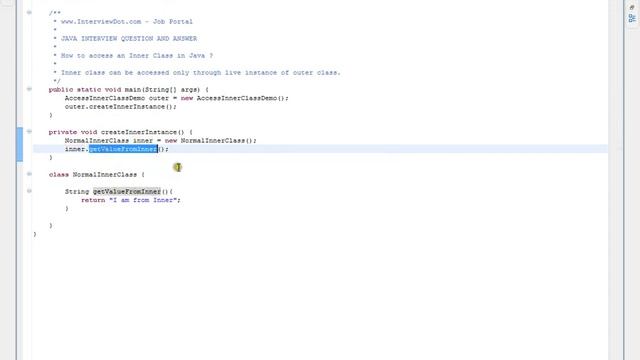 How to access an Inner Class in Java Java Interview Question And Answer смотреть онлайн