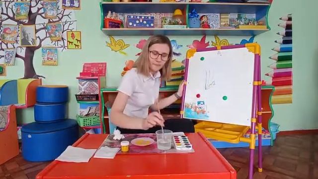Нетрадиционное рисование "Весенние одуванчики" (старшая группа)