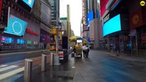 ⁴ᴷ⁶⁰ Walking Times Square New York City 2020-Midtown Manhattan New York City (August 16, 2020)