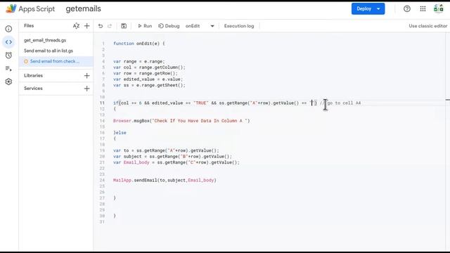 How To Trigger Emails From Check Box Ticks |  Google App Script | Send Bulk emails