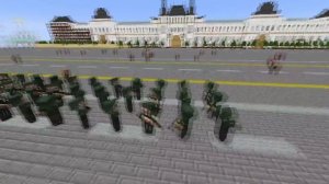 Майнкрафт: Парад Победы на Красной Площади 9 мая Россия мод (Машинима)