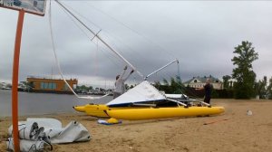 На парусном тримаране по Волге Часть первая Сборка тримарана