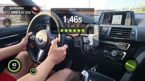 BMW F30 320i b48 stage1 0-100 1/4 mile on dragy