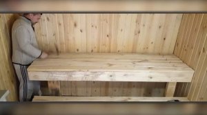 Как сделать лавки в бане своими руками (Доска и Осина)