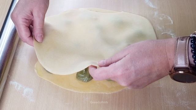RICETTA CUORE DI RAVIOLO ripieno - menù di San Valentino-PASTA FRESCA смотреть онлайн