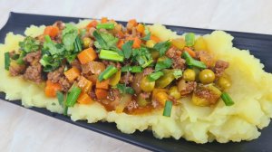 Пюре с фаршем по арабский - очень вкусный рецепт