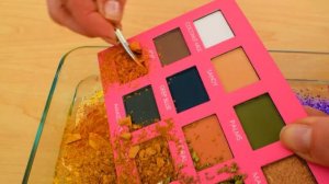 Purple vs Yellow - Mixing Makeup Eyeshadow Into Slime ASMR 429 Satisfying Slime Video