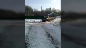 Самоделка на гусеничном ходу. На гусеницах. испытания