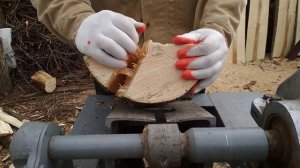 №6 Дровокол редукторный 220 вольт.Wood splitter 220 volt.Homemade Wood Splitter