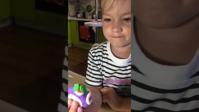 «Я всё сделала сама!» - лепим из воздушного пластилина #лепимизпластилина#дети