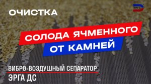 Очистка зерна от камней на камнеотборнике ЭРГА ДС