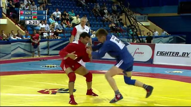 KOKSHA (BLR) vs HASANOV (AZE). European SAMBO Championships 2017 in Minsk смотреть онлайн