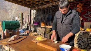 ГОТОВИМ ОГРОМНУЮ РЫБУ В ТАНДЫРЕ Азербайджанская Кухня Деревенская Кухня  Рецепты