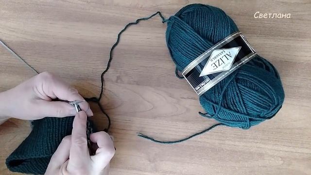 Как связать простую шапку /Узор для шапки спицами /Связать мужскую шапку спицами/Как запустить шапк
