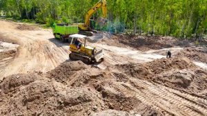 Строительство, близится окончание работ с бетонным виадуком