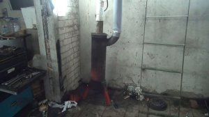 Печь на отработке часть 2. Настройка подачи воздуха.