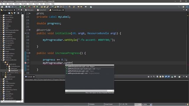 JavaFX ProgressBar ? смотреть онлайн