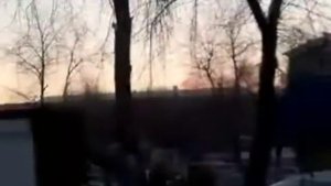 Взрыв метеорита над Челябинском 15.02.2013  9:20min
