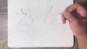 Drawing Lord Beerus Vs Lord Champa