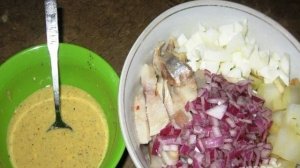 Датский салат из сельди