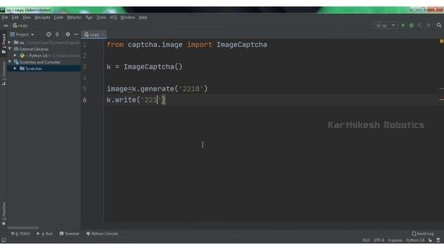 Create CAPTCHA Using Python In Tamil|#Python Projects|#CAPTCHA|Tamil Programming|KKR