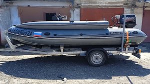 Водомётный комплект! Хатанга 475 JET LUX с мотором Mercury 50. Khatanga 475 jet lux water jet boat.