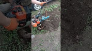 двигатель от триммера с редуктором с центробежным сцеплениемна мотоблок-культиватор