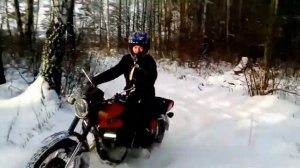 иж планета 5 шипы на колёса и тестирование,покатушки