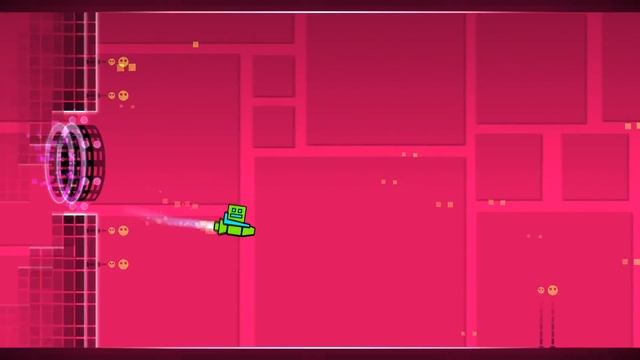 Geometry Dash. Уровень 1. Stereo Madness. Все звёзды. All Coins. 1 попытка.