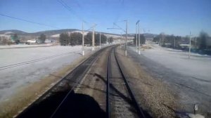 Хушенга. Вид с электровоза ВЛ-80Р