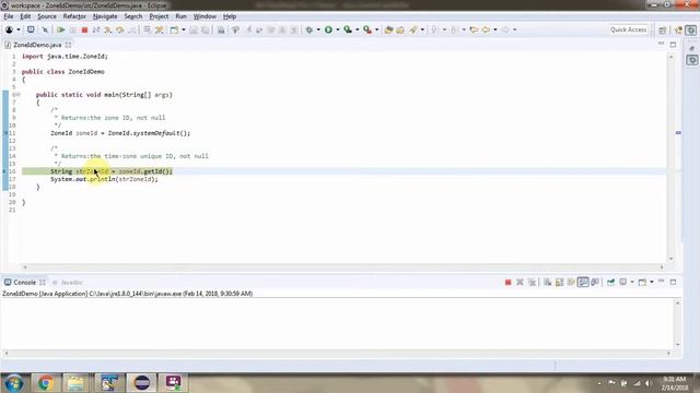 How to use getId method of ZoneId Class? | Java 8 Date and Time смотреть онлайн