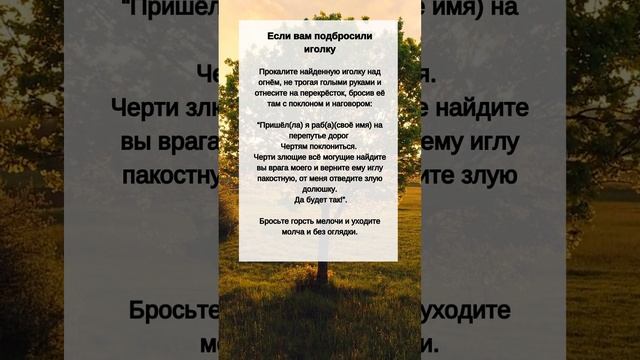 Что делать, если Вам ПОДБРОСИЛИ ИГОЛКУ