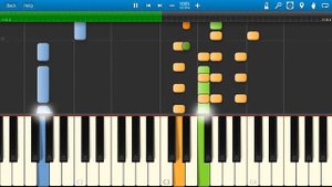 Валерия - Была Любовь (на пианино Synthesia)