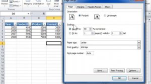 Excel 2010 Print a Sheet One Page Wide or Tall