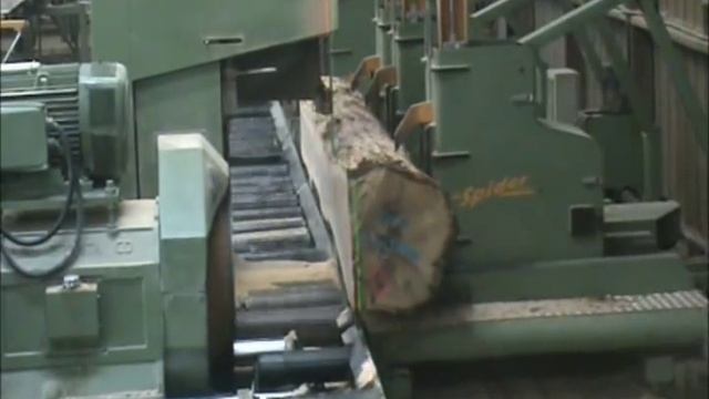 Ленточная пилорама XBE с пилением в две стороны. BRENTA