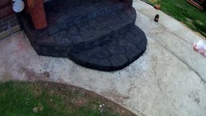 Покраска бетонных ступеней в баню АртБетон  Финальный результат