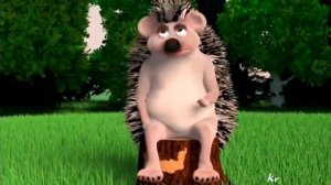 ёжик по травке бежит и хахочет