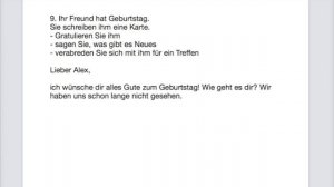 Экзамен по немецкому на А1 I Письмо на немецком на уровень А1