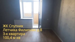 ЖК Спутник 3 к 100,4 м2, ул  Летчика Филипова 8