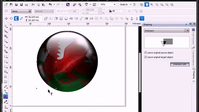 How to create a Shiny Flag orb with Corel Draw X6 смотреть онлайн