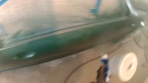 Devilbiss hv25 - te20 красим правильно цвет игуана , зелёный металлик!!!!