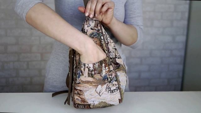 Сумка женская трансформер Фландрия 705 гобелен + экокожа 34х30х17 см смотреть онлайн